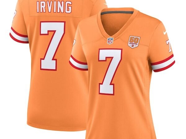 Bucky Irving Tampa Bay Buccaneers Nike Women's 50th Season Game Jersey - Creamsicle/White/Red