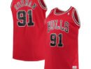 Dennis Rodman Chicago Bulls 1997/98 Big & Tall Hardwood Classics Swingman Jersey - Red