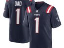 Number 1 Dad New England Patriots Nike Game Jersey - Navy