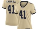 Alvin Kamara New Orleans Saints Nike Women's Gameday Golds Alternate Game Player Jersey - Gold/Black/White