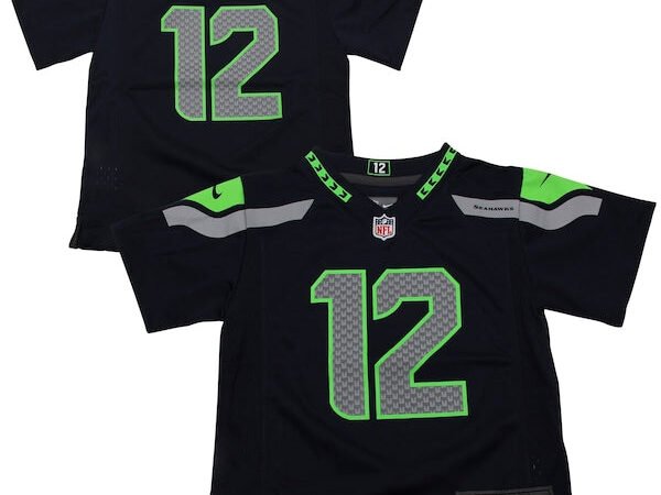 12th Fan Seattle Seahawks Nike Toddler Game Jersey - Navy