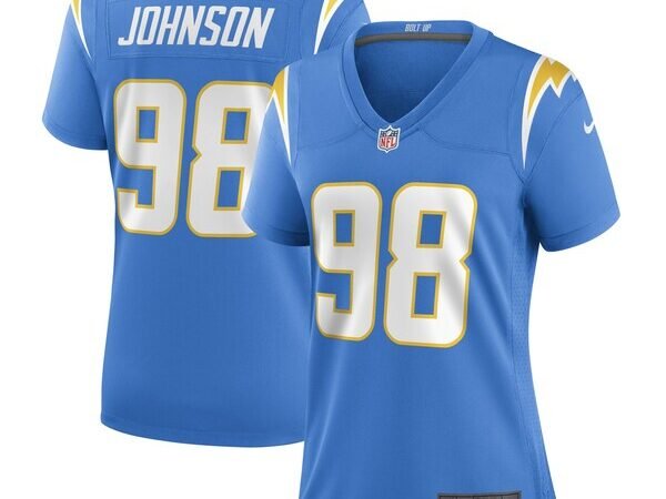 Austin Johnson Los Angeles Chargers Nike Women's Game Player Jersey - Powder Blue