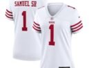 Deebo Samuel Sr San Francisco 49ers Nike Women's Game Jersey - White/Scarlet