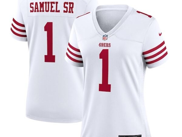 Deebo Samuel Sr San Francisco 49ers Nike Women's Game Jersey - White/Scarlet