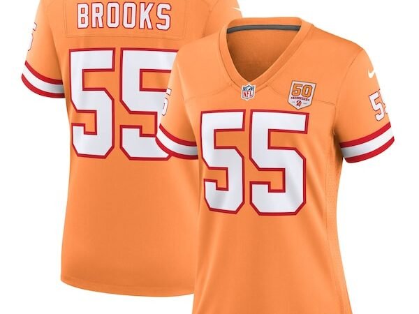 Derrick Brooks Tampa Bay Buccaneers Nike Women's 50th Season Game Jersey - Creamsicle/Red