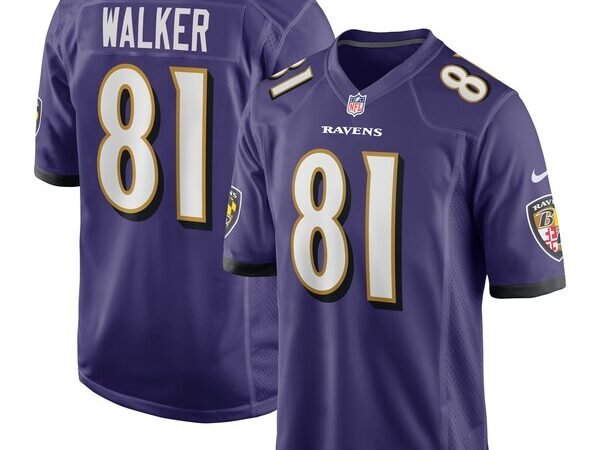 Devontez Walker Baltimore Ravens Nike Team Game Jersey -  Purple