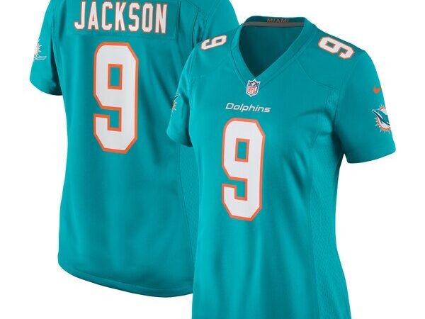 Calvin Jackson Miami Dolphins Nike Women's Home Game Player Jersey - Aqua