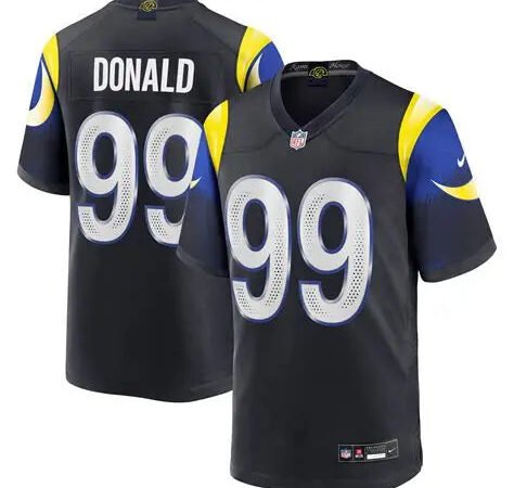 Aaron Donald Los Angeles Rams Nike 2025 Women's RIVALRIES Collection Game Jersey - Navy