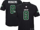 Aaron Rodgers New York Jets Nike Youth Game Jersey - Black/Green/White