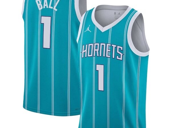 LaMelo Ball Charlotte Hornets Jordan Brand Unisex Swingman Jersey - Icon Edition - Teal/White
