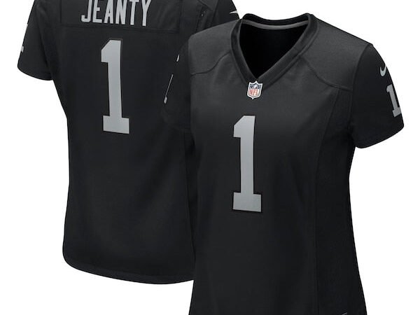 Ashton Jeanty Las Vegas Raiders Nike Women's 2025 NFL Draft First Round Pick  Team Game Jersey - Black