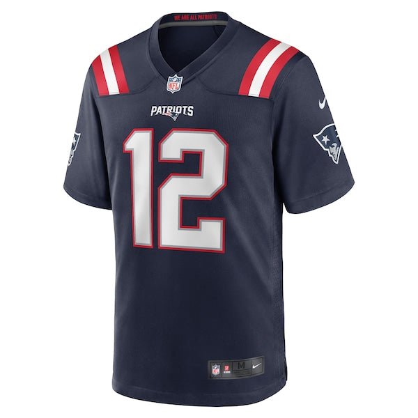 Tom Brady New England Patriots Nike Game Retired Player Jersey - Navy/White/Red