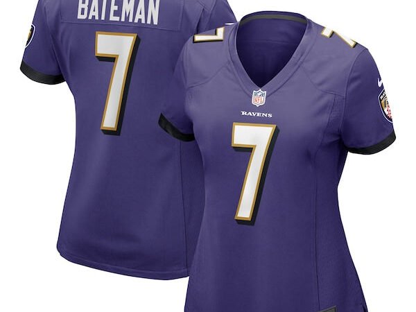 Rashod Bateman Baltimore Ravens Nike Women's Game Jersey - Purple