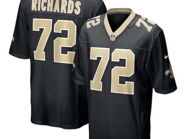 Asim Richards New Orleans Saints Nike Team Game Jersey -  Black