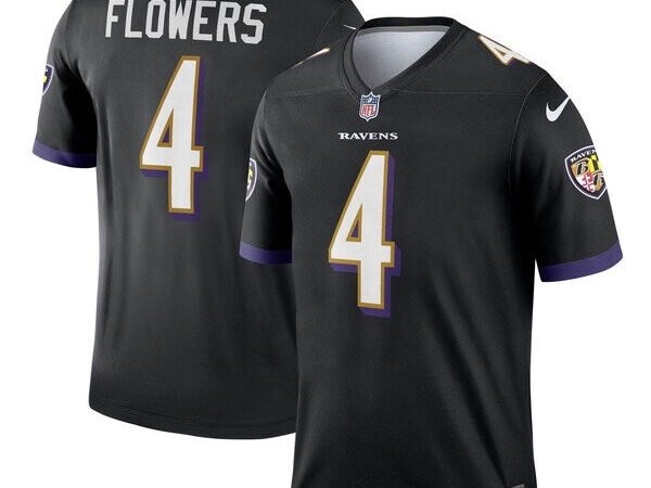 Zay Flowers Baltimore Ravens Nike Alternate Legend Jersey - Black