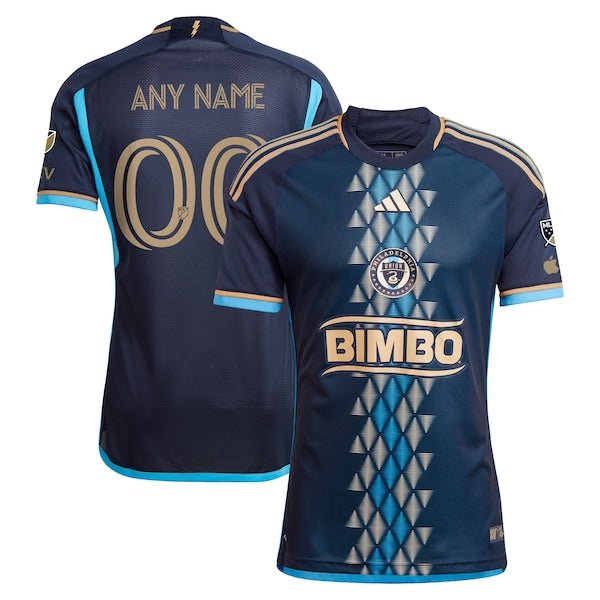 Philadelphia Union adidas 2024 The XV Kit Authentic Custom Jersey – Navy