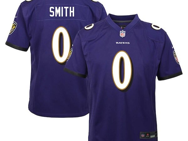 Roquan Smith Baltimore Ravens Nike Youth Team Player Game Jersey - Purple