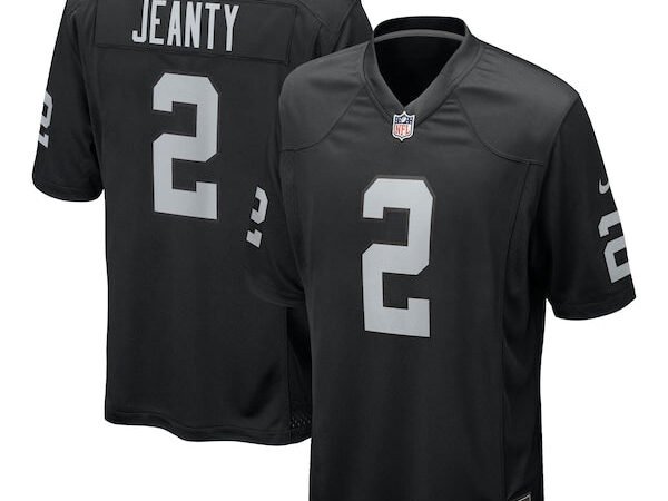 Ashton Jeanty Las Vegas Raiders Nike 2025 NFL Draft First Round Pick Game Jersey - Black