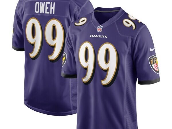 Odafe Oweh Baltimore Ravens Nike Game Jersey - Purple