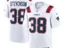 Rhamondre Stevenson New England Patriots Nike Game Player Jersey - White/Navy/Red