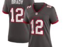 Tom Brady Tampa Bay Buccaneers Nike Women's Alternate Game Jersey - Pewter/Red