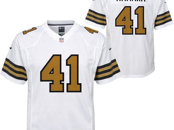 Alvin Kamara New Orleans Saints Nike Youth Game Jersey - White/Black