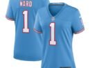 Cam Ward Tennessee Titans Nike Women's 2025 NFL Draft 2nd Alternate Game Jersey - Light Blue