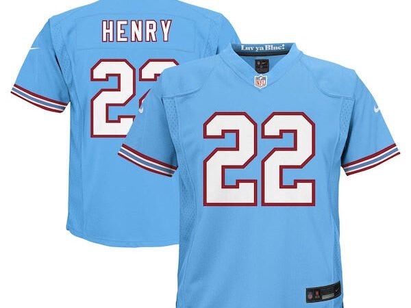 Derrick Henry Tennessee Titans Nike Preschool Oilers Throwback Alternate Game Jersey - Light Blue