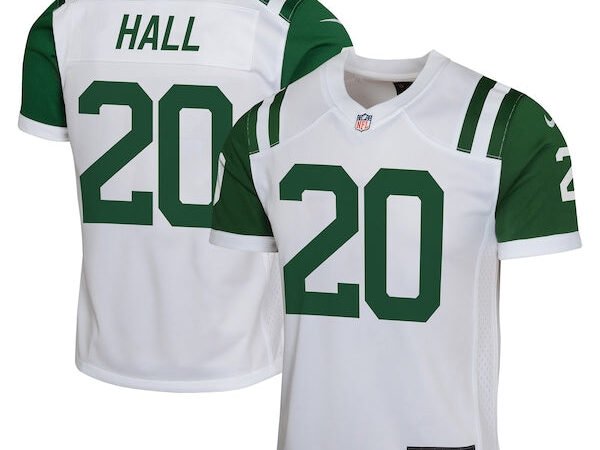 Breece Hall New York Jets Nike Youth Classic Alternate Game Jersey - White