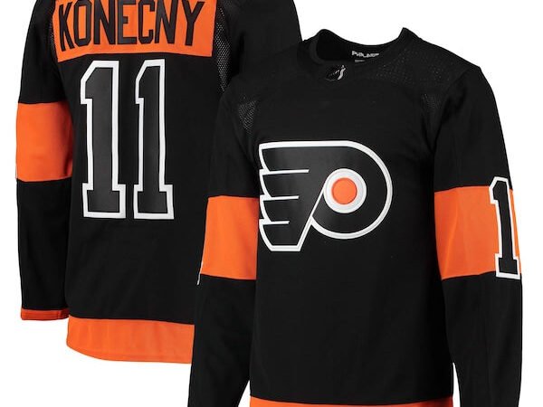 Travis Konecny Philadelphia Flyers adidas Alternate Primegreen Authentic Player Jersey - Black