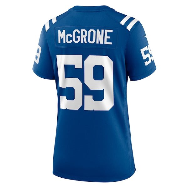 Cameron McGrone Indianapolis Colts Nike Women's Team Game Jersey - Royal