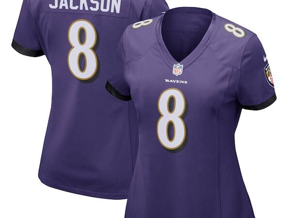 Lamar Jackson Baltimore Ravens Nike Women's Game Player Jersey - Purple/Black/White