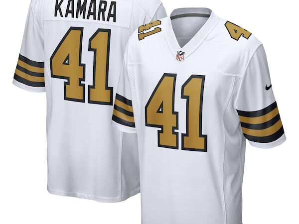 Alvin Kamara New Orleans Saints Nike Alternate Game Jersey -  White/Black
