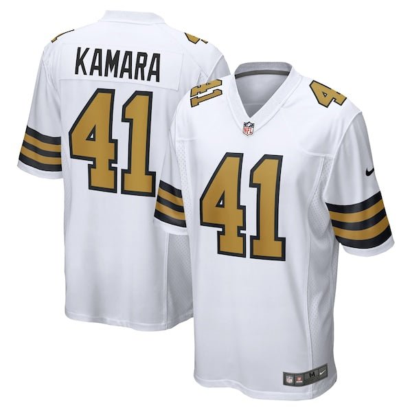 Alvin Kamara New Orleans Saints Nike Alternate Game Jersey - White/Black