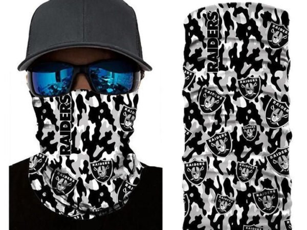 CAMO LAS VEGAS RAIDERS FACE MASK BANDANAS