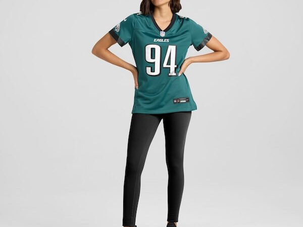 Byron Young Philadelphia Eagles Nike Women's Team Game Jersey - Midnight Green