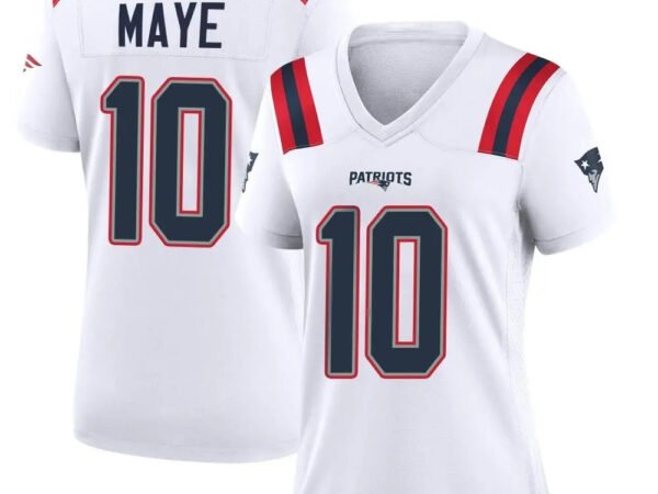 Drake Maye New England Patriots Nike Women's Player Game Jersey - White