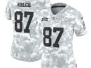 Travis Kelce Kansas City Chiefs Nike Women's 2024 Salute to Service Limited Jersey - Arctic Camo