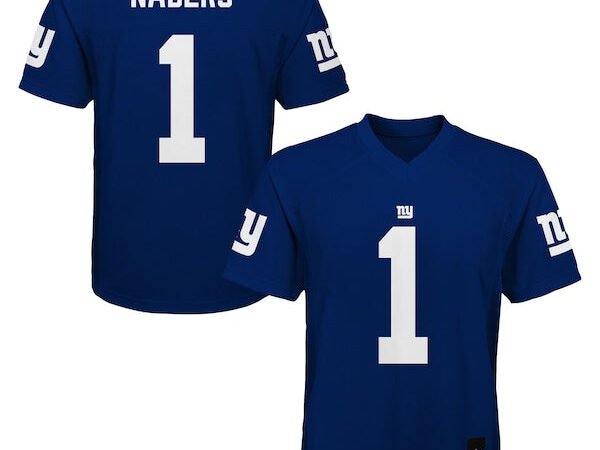 Malik Nabers New York Giants Outerstuff Preschool Replica Player Jersey - Royal