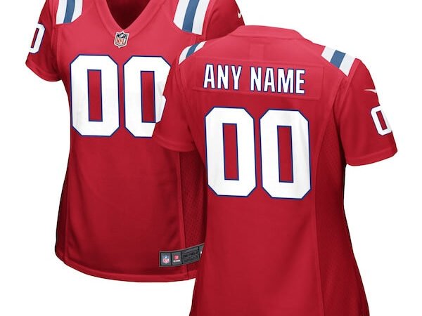 New England Patriots Nike Women's Alternate Custom Jersey - Red