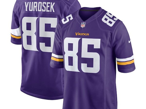 Ben Yurosek Minnesota Vikings Nike Team Game Jersey -  Purple