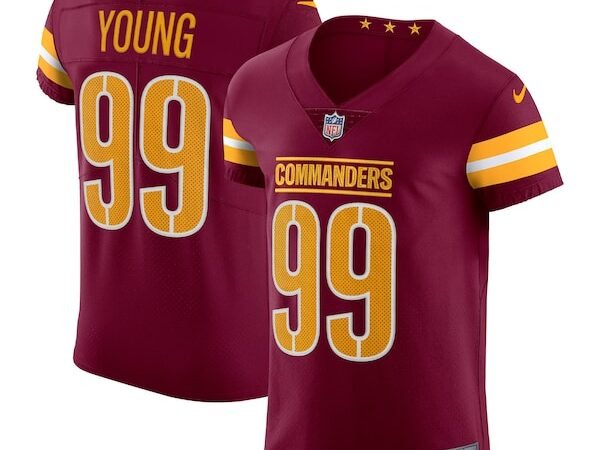 Chase Young Washington Commanders Nike Vapor Elite Jersey - Burgundy/Black/White