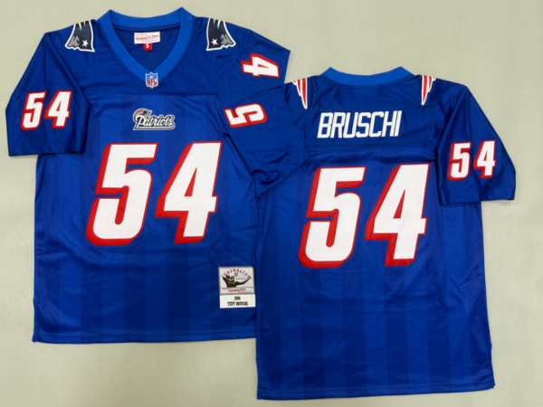 Tedy Bruschi New England Patriots Authentic Throwback Retired Player Jersey