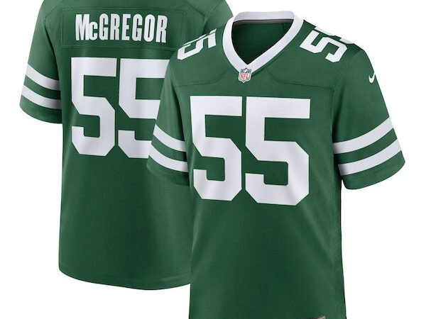 Braiden McGregor New York Jets Nike Team Game Jersey - Legacy Green