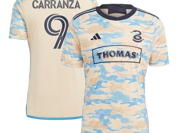 Julian Carranza Philadelphia Union adidas 2024 For Philly Replica Player Jersey – Tan