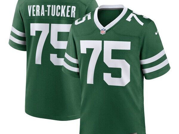 Alijah Vera-Tucker New York Jets Nike Team Game Jersey - Legacy Green