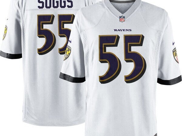 Baltimore Ravens Terrell Suggs Nike White Game Jersey