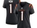 Number 1 Mom Cincinnati Bengals Nike Women's Game Jersey - Black