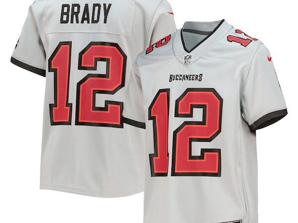 Tom Brady Tampa Bay Buccaneers Nike Youth Inverted Team Game Jersey - Gray