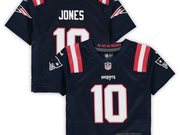 Mac Jones New England Patriots Nike Toddler Game Jersey - Navy